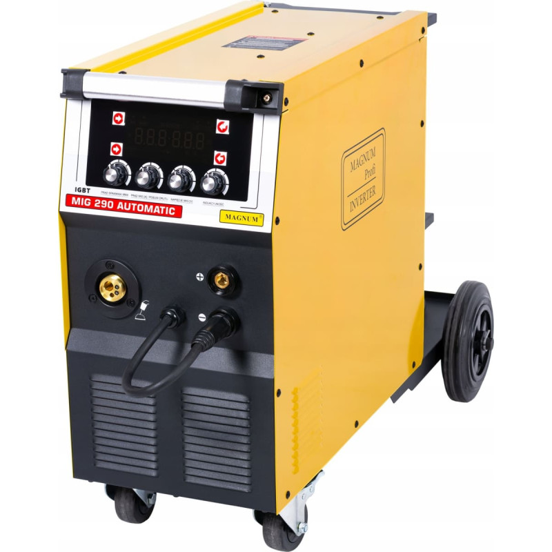 Magnum PÓŁAUTOMAT SPAW.INV. MIG-290 AUTOMATIC v2 MMA, 230V-230A/60%, 400V-280A/60%, 4x4, 230/400V, MB24/5, GP50, MIT, D300