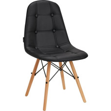 Activeshop 4Rico Krzesło skandynawskie QS-185 eco skóra czarne