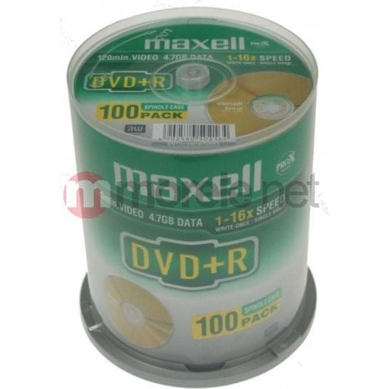 Maxell DVD+R 4.7 GB 16x 100 sztuk (275641.30.GB)