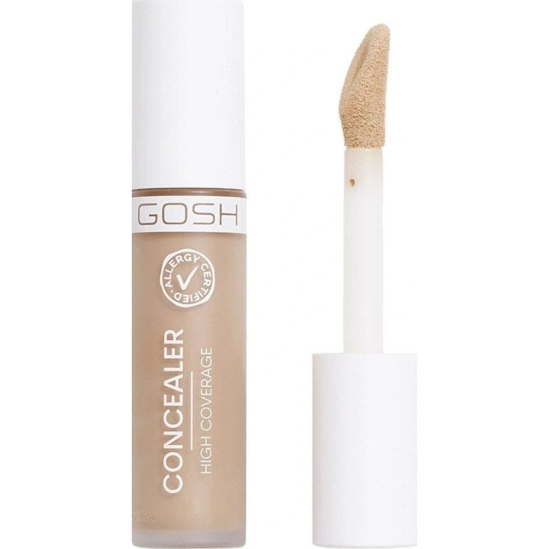Gosh GOSH_Concealer High Coverage mocna kryjący korektor z aplikatorem 004 Natural 6ml