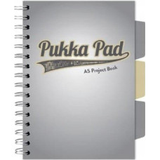 Pukka Pad Project Book Grey A5/100K kratka szary (3szt)