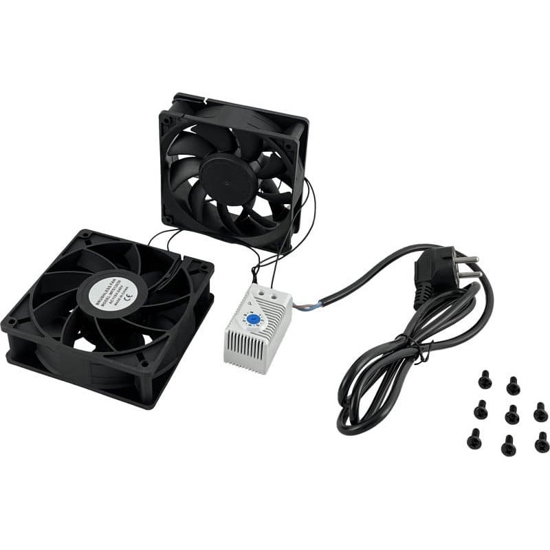 Alantec Wentylator do szaf zewnętrznych z termostatem, komplet 2 sztuki ALANTEC