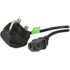 Triton Kabel zasilający TRITON StarTech BS13U-1M-POWER-LEAD kabel zasilające Czarny BS 1363 C13 panel