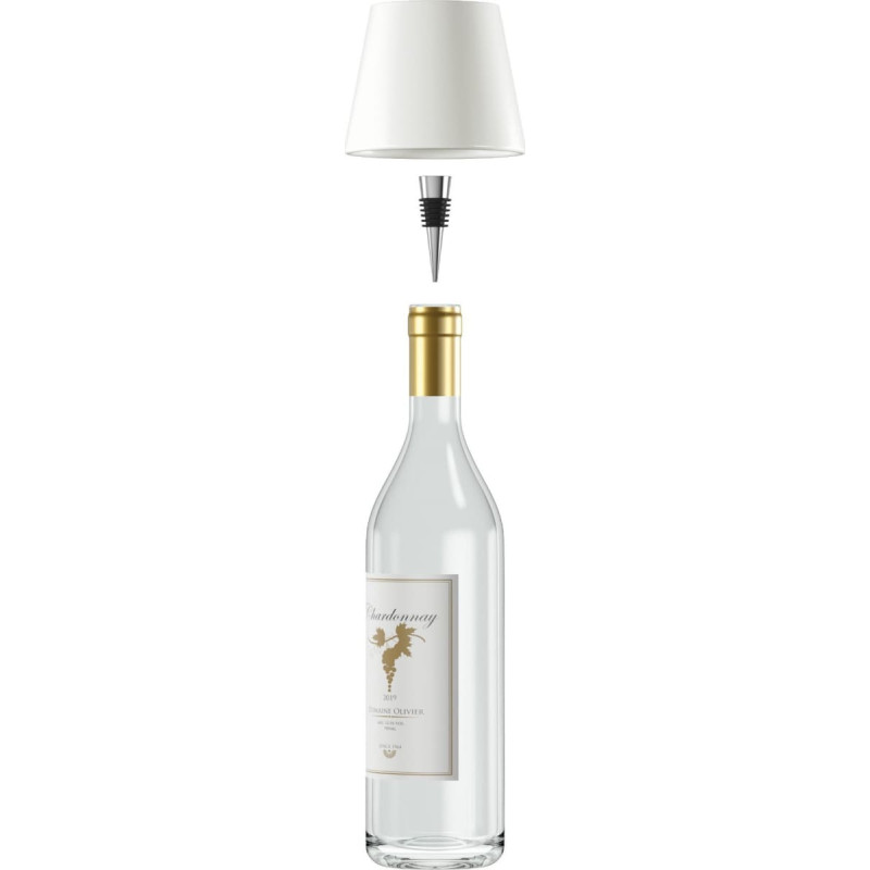 Realpower Lampka biurkowa Realpower RealPower LED-Tischlampe dimmbar kalt/warm mit Akku,weiss