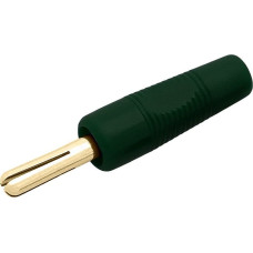 Blow Adapter AV Blow 8443#                Wtyk banan przykręcany zielony 44mm złoty hq