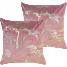 Beliani Zestaw 2 poduszek Welur Różowy CARANDAY Lumarko!
