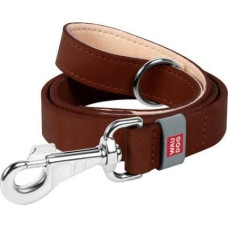 Collar Smycz dla psa z naturalnej skóry WAUDOG szer. 20 mm, dł. 122 cm brązowa