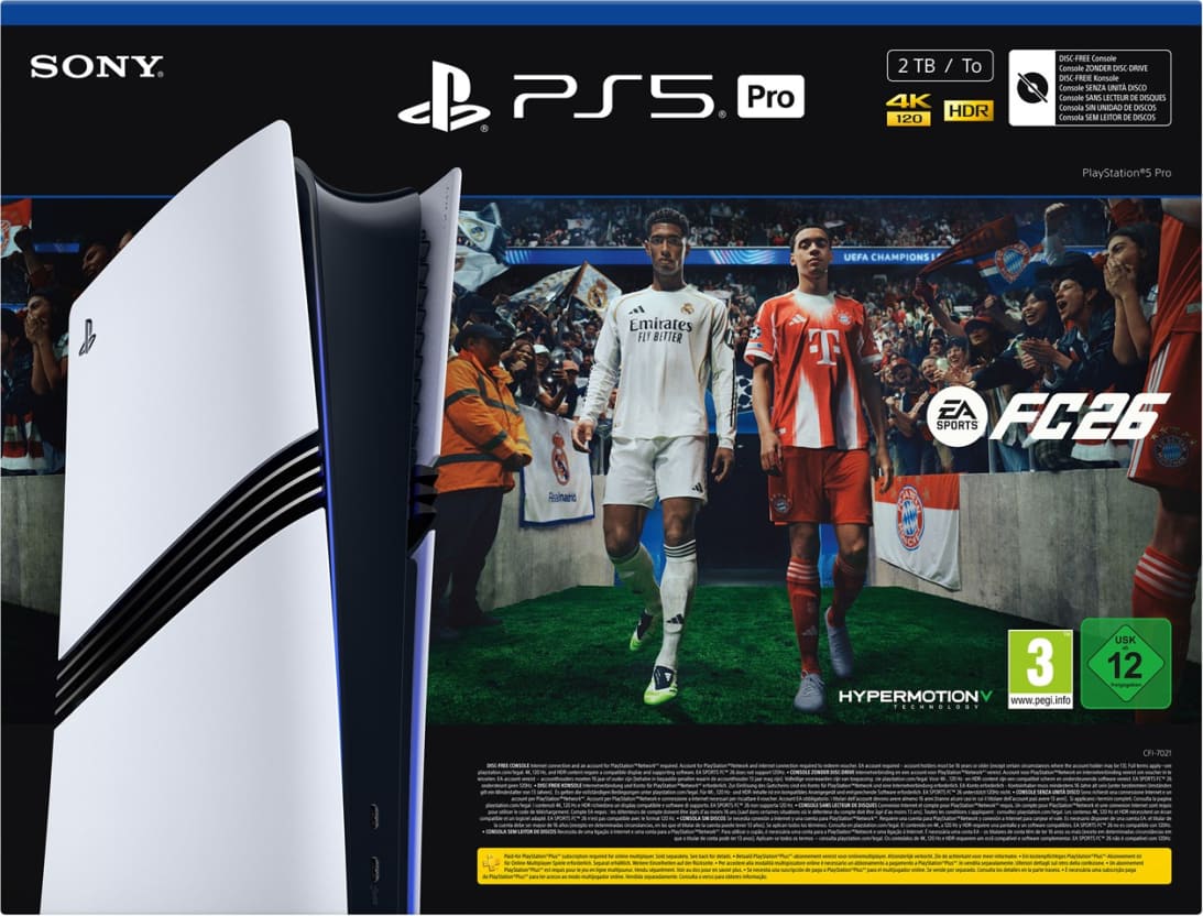 www.iizii.eu: Sony PlayStation 5 Pro + EA Sports FC 26 komplekts 2 TB Wi-Fi melns, balts 7117190241...