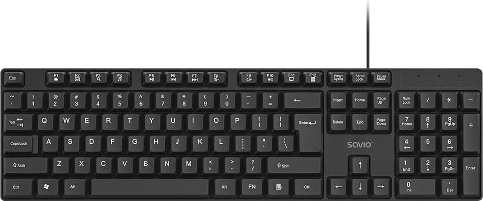 www.iizii.eu: Savio KB-01 tastatūra Mājas/biroja USB QWERTY ASV angļu valoda Melna