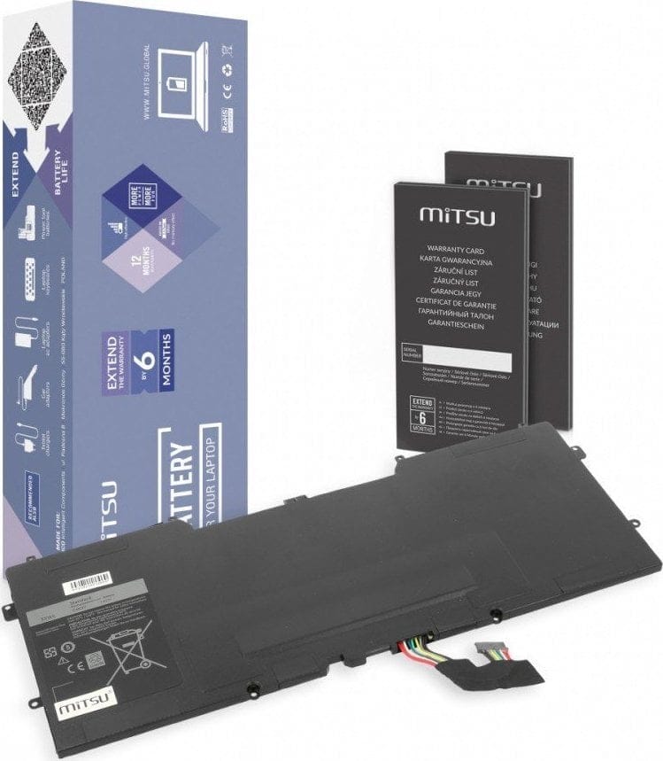 www.iizii.eu: Mitsu Bateria Mitsu Bateria do Dell XPS 13 (9333) 7400 mAh (55 Wh) 7.4 - 7.6 Volt 5BM...