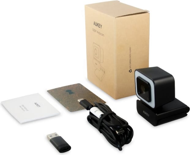 www.iizii.eu: Aukey PC-LM6 Stream Series with Ring Light Full HD Webcam with 1/3